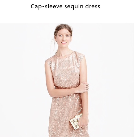 Cap Sleeve Sequin Dress
